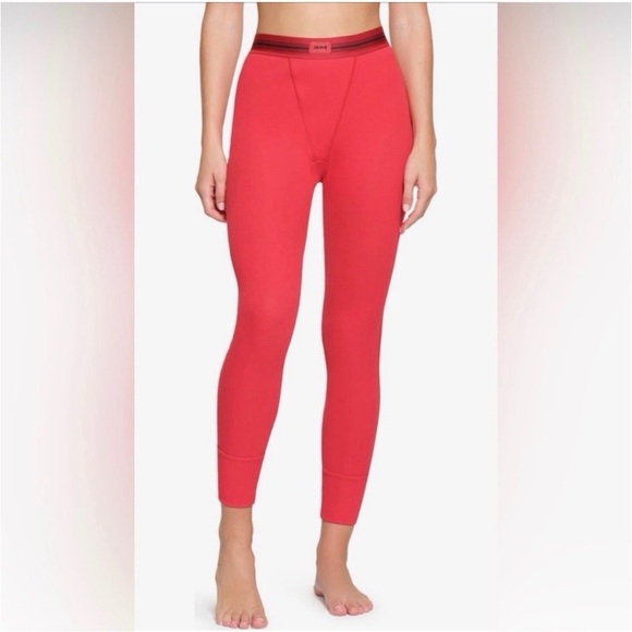 SKIMS Pants - SKIMS Limited Edition Red Cotton Rib Leggings